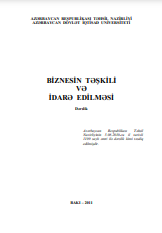 Biznesin təşkili və idarə edilməs